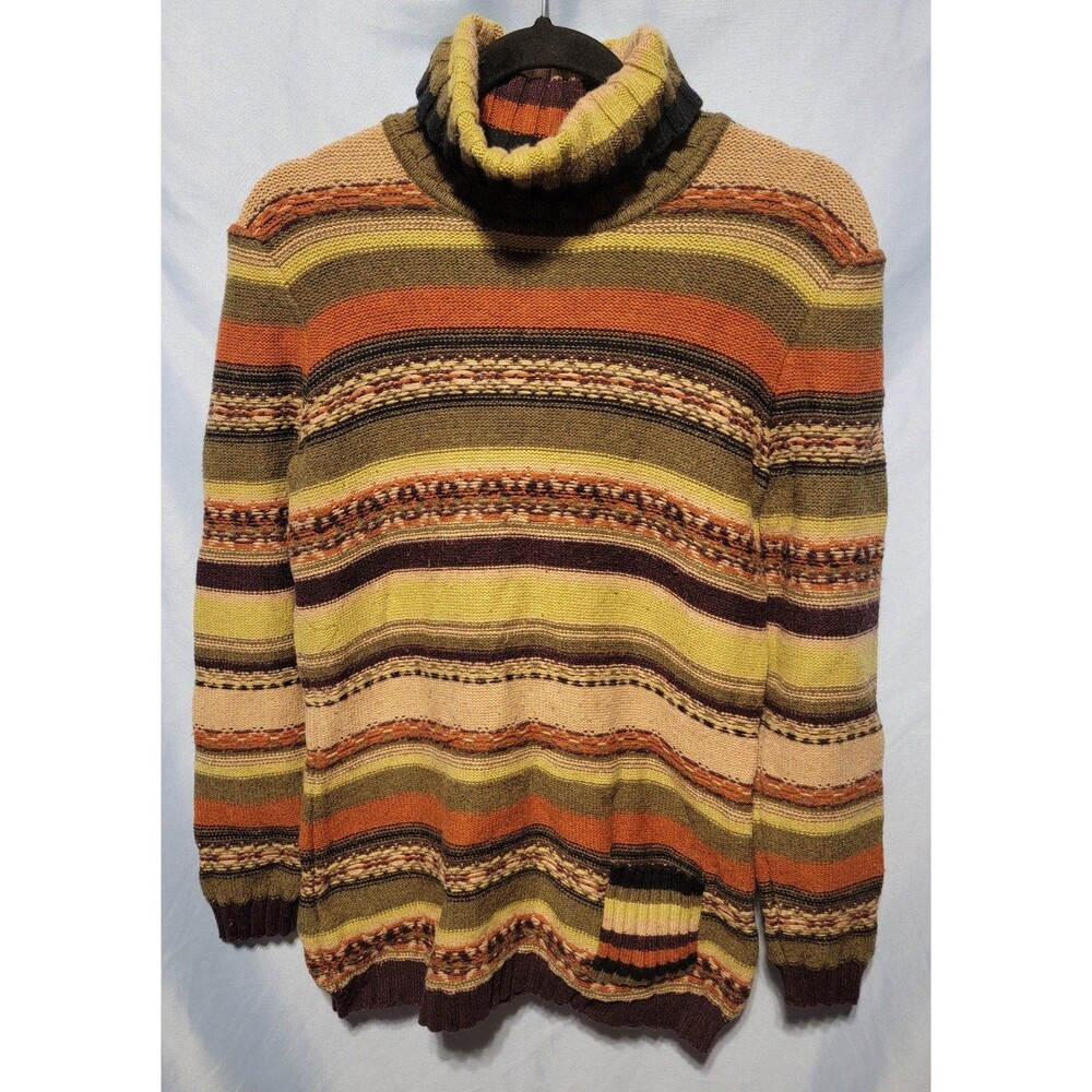 Vintage Sahalie Turtle Neck Knit Sweater Size Medium